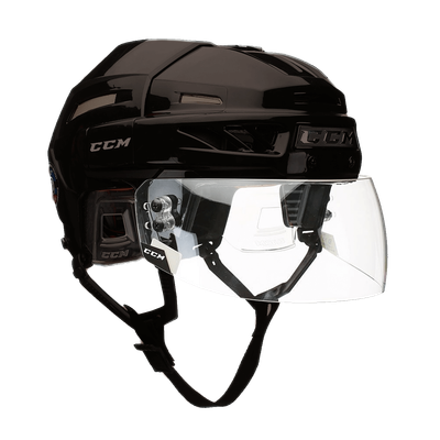 Best hockey visors for 2026 — CCM VR24 mounted on a helmet